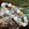 Joyería Europea y Americana Pulsera de Cuentas Hecha a Mano con Piedra Natural de 8 mm para Mujer Piedra Ojo de Tigre Ágata Colorida Pulsera con Cordón Elástico Venta al por Mayor