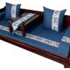 Cojines para Sofá de Secoya, Juego de Cojines de Cinco Piezas para Cama Luohan de Estilo Chino Nuevo, Cojines para Sofá de Muebles de Madera Maciza, Estilo Chino Rojo