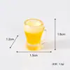 Nueva Serie de Juguetes de Comida Taza de Cerveza Realista Adornos de Resina Casa de Muñecas en Miniatura Mostrador de Bar Accesorios para Juguetes de Comida Mini DIY