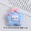 Lindo Miau Miau Estrella Botella Dibujos Animados Joyería DIY Pegamento Cremoso Resina Accesorios Pequeños Zapatos Creativos con Agujeros Hebilla Bolsa de Material