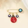 Broche Creativo Sencillo Pin Ojo del Diablo Europeo y Americano Elemento de Escarabajo Abeja Lazo Pin Ojo Azul