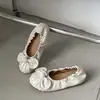 Sapatos Mary Jane Planos Baixos com Laço Retro para Mulheres 2026 Novos Sapatos Versáteis de Solado Macio Estilo Francês para Combinar com Saias