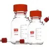 Nuevos fabricantes de productos suministran biberón biológico de alto borosilicato, botella de muestreo, biberón con rosca, biberón