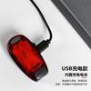 Luz de advertência multifuncional para ciclismo ao ar livre, luz traseira de bicicleta, luz pendurada para mochila, luz de capacete, luz de advertência para corrida