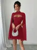 Amazon Transfronterizo Ropa Europea y Americana Estilo Fiesta Falda Ajustada al Cuerpo Nuevo Vestido de Principios de Otoño