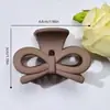 Pinza Pequeña de Garra con Lazo, Pinza de Garra para Cola de Caballo Color Café Leche, Pinza para el Cabello de la Parte Posterior de la Cabeza, Pinza de Tiburón, Accesorio Versátil para el Cabello