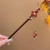 Grampo de Cabelo Antigo de Alta Qualidade com Borla para Cabelo Feminino Novo Disco de Cabelo de Madeira Estilo Nacional Hanfu Grampo de Cabelo para Caminhar Acessório de Cabeça