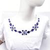 Venta al por mayor Oval Gota de Agua Cristal Pedrería Cadena de Flores DIY Ropa Cuello Decorativo Tiras de Diamantes Zapatos Bolsos Accesorios de Cristal