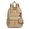 Bolso de mano casual para viajar, bolsa multifuncional para el día a día, mochila de color liso estilo outdoor, mochila de viaje ligera e impermeable