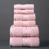 Toalla Cuadrada de Algodón Transfronteriza de 6 Piezas Set de Toallas de Baño Toalla Extra Gruesa para el Hogar Lavado de Cara y Baño Toalla de Playa de Algodón Puro