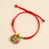 Pulseira de Corda Colorida do Festival do Barco Dragão Corda Vermelha Tecida à Mão Infantil Bebê Pequeno Zongzi Corda de Mão Presente de Lote Festival de Maio