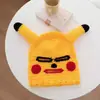 Venda Direta da Fábrica Gorro de Tricô Pikachu Máscara Divertida de Cabeça de Peixe Adereço de Cabeça Bobo do Pikachu Pegadinha