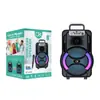 Altavoz de audio Bluetooth nuevo transfronterizo portátil portátil tarjeta disco U cuadrado multifuncional baile K-song audio