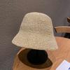 Um Pan Verão Chapéu Mulher Balde Chapéu Estilo Japonês Fresco Pescador Chapéu Estilo Coreano All-match Guarda-sol Chapéu de Palha Chapéu de Sol