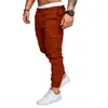 Comercio exterior transfronterizo 2024 overol para hombre pantalones multibolsillos pantalones tejidos para hombre con cordón en el tobillo pantalones casuales pantalones para hombre 10 colores