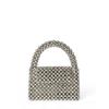 Nova Bolsa Envelope Brilhante Simples Feita à Mão com Contas de Ombro Bolsa para Celular Bolsa Transversal de Contas Acrílicas