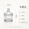 Pote de vidro transparente estilo yurta, caixa de doces para casamento com tampa, recipiente para vela perfumada, pote doméstico para lanches e doces