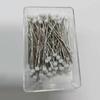 Alfinetes de Posicionamento de Vidro Colorido Corte Vertical de Roupas DIY Artesanal Alfinetes Perolados 38mm Decoração de Buquê Alfinetes Fixos