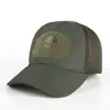 Boné de Baseball Camuflado para Treinamento Militar Transfronteiriço para Homens e Mulheres, Chapéu de Proteção Solar para Exterior, Boné de Tela para Fãs Militares, Chapéu Camuflado para Treinamento Militar
