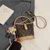 Moda Verano 2025 Casual Simple Bolso Balde Nueva Moda Bolso de Mano/Hombro Nicho Gran Capacidad Bolso Cruzado