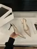 Zapatos de tacón alto con punta, Sandalias cerradas de leopardo, Zapatos para mujer, Nuevo estilo de verano 2026, Elegantes zapatos negros de punta sin talón