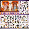 Pegatinas de Tatuaje de Dibujos Animados Nuevos para Niños Transfronterizas Halloween Calabaza Bruja Esqueleto Fiesta de Broma Pegatinas Temporales