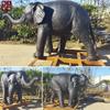 Escultura de Elefante Animal em Bronze Fundido Personalizado, Escultura Grande de Elefante de Zoológico, Ornamento de Elefante de Metal para Entrada de Shopping Center