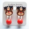 Al Por Mayor Nuevos Aretes de Clip de Dibujos Animados para Niños Sin Agujeros en las Orejas Navidad Colgantes de Cuentas Aretes de Borla Aretes Decorativos para Niñas Un Precio