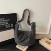 Bolsa de Grande Capacidade Feminina 2026 Nova Verão Casual Jeans Single Shoulder Bag Moda Versátil Crossbody Bolsa Dumpling