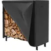 Cubierta de Lluvia para Leña de Venta Caliente Transfronteriza de Amazon Tela Oxford Engrosada Impermeable para Exteriores Protección Solar Cubierta de Leña de una Sola Puerta