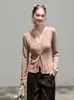 Novo Conjunto de Outono Estilo Francês Elegante Colete com Renda no Pescoço + Cardigan de Tricô com Gola para Mulheres