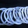 Pulseira de calcedônia de gelo selecionada cuidadosamente para atacado, pulseira de ágata para mulheres, anel pequeno empilhado com tiras finas, pulseira de luar branco, estilo antigo