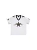 Camiseta Top Esportivo Respirável de Secagem Rápida Casual Versátil 2026 Verão Estrela Estampa de Leopardo Novo Top Casual Tendência
