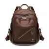 Mochila transfronteriza para mujer, versión coreana, nueva moda 2026, PU personalizada, mochila de viaje para dama, mochila escolar de estudiante de moda