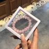 Pulseiras de Cristal Florais Atacado, Pulseiras de Cristal Caixinha para Estudantes, Presente para Melhores Amigos, Contas Macias para Enrolar no Dedo para Brincar