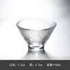Vidrio resistente al calor soplado a mano textura de patrón de martillo sala de té casera juego de té japonés Kung Fu hecho a mano taza de degustación