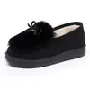 Nuevas Zapatillas de Algodón para el Hogar de Otoño e Invierno Moda para Damas Zapatillas de Algodón Tipo Frijol Suela Gruesa Cálida Zapatillas de Algodón para Interiores y Exteriores Venta al por Mayor