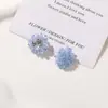 Moda Hielo Translúcido Iridiscente Cristal con Cuentas Hortensia DIY Estilo Fresco Aretes Clavos Anillos Pinzas para el Cabello Adornos para Zapatos Accesorios