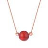 Yuerxin Sansheng III Ágata Colar Feminino Ins Niche Design Sense 925 Prata Vermelho Preto Verde Luz Luxo Clavícula Corrente