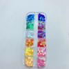 Lentejuelas para Arte de Uñas de Venta Caliente Transfronteriza Joyería para Arte de Uñas de Mariposa Uñas Estilo Ins Caja Larga de 12 Cuadrículas Set de Parches de Corazón