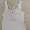 Camisola hueca con espalda cruzada, dulce y picante, para mujer, con copas incorporadas, adecuada para usar en capas o sola, top sin mangas