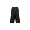 Calças de trabalho Yuyi camufladas para mulheres, estilo high street americano de outono, soltas, fluidas, perna larga, emagrecedoras, perna reta, calças casuais 9706