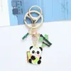 Estilo Chino Lindo Panda Bambú Llavero de Metal Dibujos Animados Aleación Cadena de Llaves Decoración para Colgar en Bolsa Pequeño Regalo