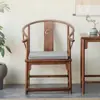 Nueva Silla Redonda de Madera Maciza Estilo Chino Silla de Té para Sala de Té Zen Silla de Gran Tutor de Madera de Fresno Silla Circular Sencilla Casual Silla de Estudio Sillón