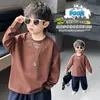 Camiseta de Manga Larga para Niños Primavera y Otoño 2026 Nueva Moda Ropa Infantil Top de Otoño Camiseta Básica Casual Elegante Camiseta para Bebé