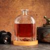 Botella de Vidrio de Alta Gama para Whisky Vista a la Montaña Botella Nube Grado Alimenticio 750ml Botella de Vino Tinto Brandy Vodka Botella Vacía