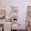 Estante de Hierro para Exhibición y Almacenamiento de Figuras de Modelo Mesa de Noche de Dormitorio Mesita Lateral Muñecos de Felpa Almacenamiento de Cosméticos