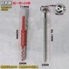 Tornillo de expansión de nailon de plástico para pared de ladrillo hueco, bloque de yeso, con perno de expansión
