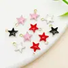 3 Tipos de Aço Inoxidável Banhado a Ouro Eletrodeposição a Vácuo Pingentes Coloridos de Estrela, Lua e Raio para Brincos, Colares e Acessórios de Joalheria DIY