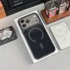 Succión Magnética N52 Adecuado para iPhone 17 Pro Max Botón Metálico Funda para Teléfono Apple 16 Borde Antideslizante Anticaídas Transfronterizo